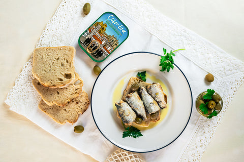 Sardine in Olive Oil with Stuffed Olives | Coimbra