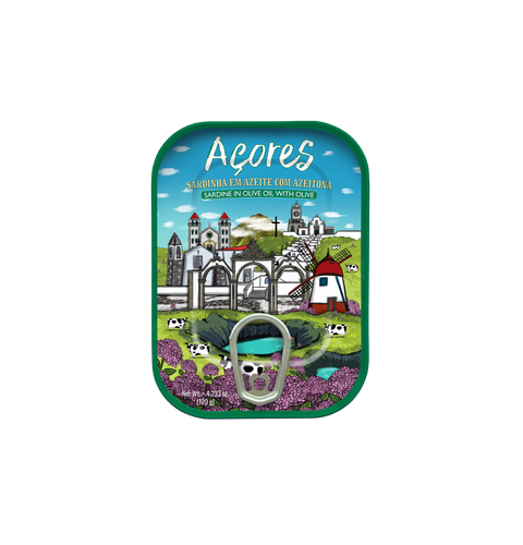 Sardine in Olive Oil with Stuffed Olives | Açores