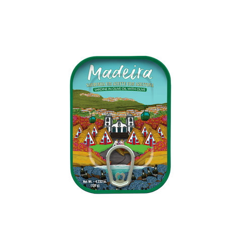 Sardine in Olive Oil with Stuffed Olives | Madeira