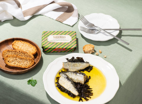 Sardines with Seaweed in Extra Virgin Olive Oil